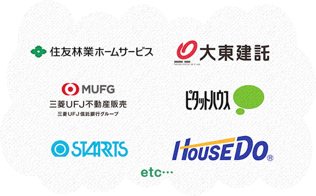 国内主要大手不動産会社ロゴ